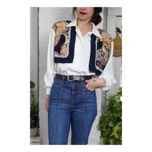 Vintage Western Style Button Front Shirt